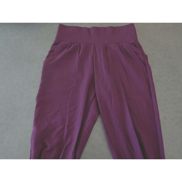 Nike Yoga CJ3827-681 Womens Sz Small Flow Hyper 7/8 Pants Bottoms Maroon Red $90 - Picture 2 of 12